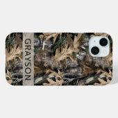 オークツリー カモフラージュ カスタマイズ Case-Mate iPhoneケース iPhone 15 Miniケース (裏面 (横))