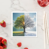 オークツリー（デュアルシーズン） スタンダードカクテルナプキン (インサイチュ)