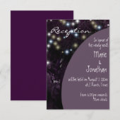 オークツリー·ナイト·ライト·ウェディング·レセプション エンクロージャーカード (正面/裏面)