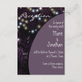 オークツリー·ナイト·ライト·ウェディング·レセプション エンクロージャーカード