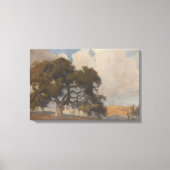 オークツリー(1910) -威厳のあるヴィンテージ水色 キャンバスプリント (正面)