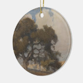 オークツリー(1910) -威厳のあるヴィンテージ水色 セラミックオーナメント (左)