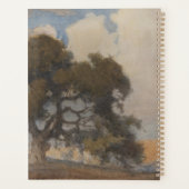 オークツリー(1910) -威厳のあるヴィンテージ水色 プランナー手帳 (裏面)