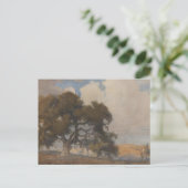 オークツリー(1910) -威厳のあるヴィンテージ水色 ポストカード (スタンド正面)