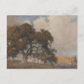 オークツリー(1910) -威厳のあるヴィンテージ水色 ポストカード (正面)