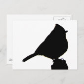 オークティトマウス黒と白のはがき ポストカード (正面/裏面)