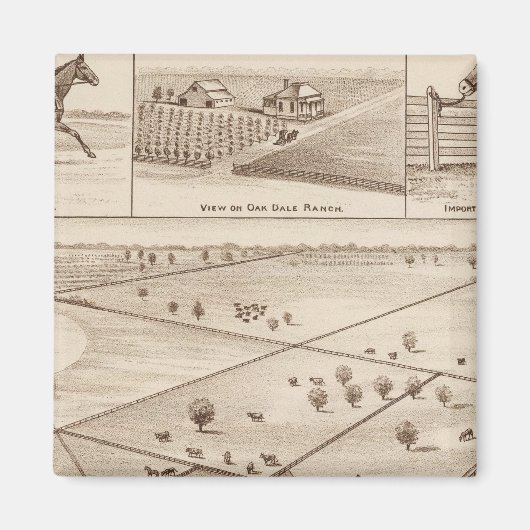 オークデールランチ マグネット (正面)