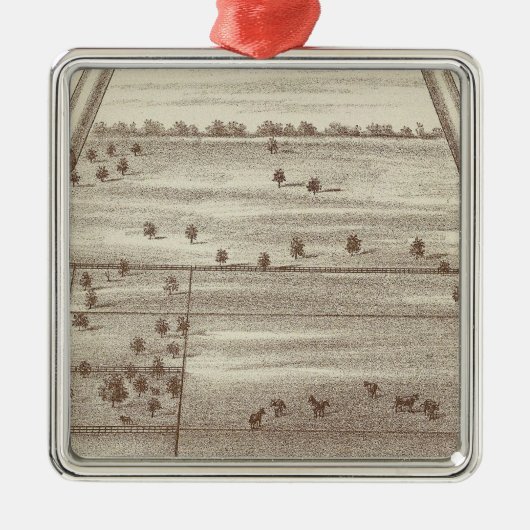 オークデール牧場 メタルオーナメント (正面)