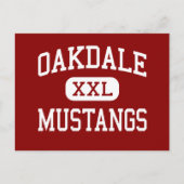 オークデール – ムスタングス – ハイオークデールカリフォルニア ポストカード (正面)