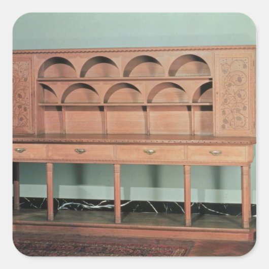 オークドレッサー スクエアシール (正面)