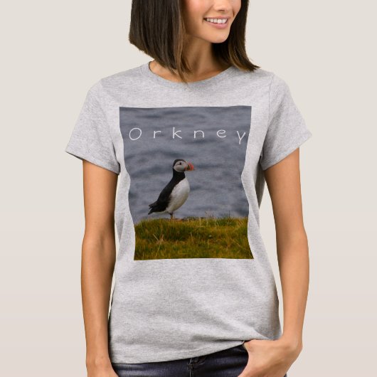 オークニーパフィンTシャツ Tシャツ (正面)