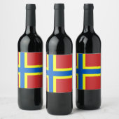 オークニーワインラベル国旗 ワインラベル (ボトル)