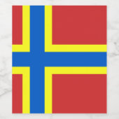 オークニーワインラベル国旗 ワインラベル (シングルラベル)