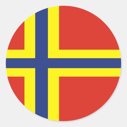 オークニー国旗素晴らしイギリス統一された王国 ラウンドシール (正面)