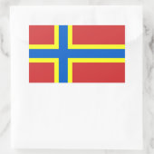 オークニー国旗 長方形シール (バッグ)