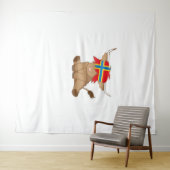 オークニー島の旗のギフトスコットランドの高地の牛のカット タペストリー (インサイチュ(横))