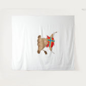 オークニー島の旗のギフトスコットランドの高地の牛のカット タペストリー (正面(横))