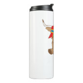 オークニー島の旗のギフトスコットランドの高地の牛のカット タンブラー (回転左)