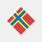 オークニー紙ナプキンス国旗 スタンダードカクテルナプキン (角)