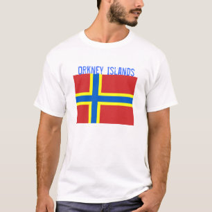 オークニー諸島島の旗のTシャツ Tシャツ