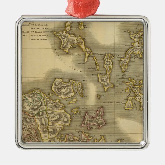 オークニー諸島島 メタルオーナメント (正面)