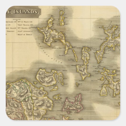 オークニー諸島 スクエアシール (正面)