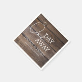 オークバ素朴ンワンデイリハーサル遠くにディナー スタンダードカクテルナプキン (角)