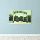 オークパークビューへの入口 キャンバスプリント (インサイチュ (ウッドフロア))