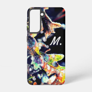 オークフェアリーつや消し葉ズアンドモノグラム SAMSUNG GALAXY S21ケース