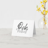 オークフットボール感謝ノート カード (黄色い花)