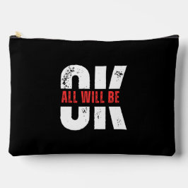 オークプリントカットソーバッグ アクセサリーポーチ