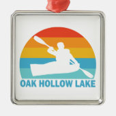 オークホロウレイクノースカロライナ州カヤック メタルオーナメント (正面)
