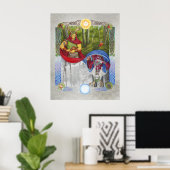 オークポートレートとホリーキングのダブル ポスター (ホームオフィス)