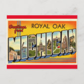 オークミシガン王室のトラベルハガキからの挨拶 ポストカード (正面)