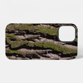オークモスの木の幹の樹皮 iPhoneケース (裏面横)