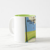 オークモントペンシルバニアゴルフ ツートーンマグカップ (正面左)