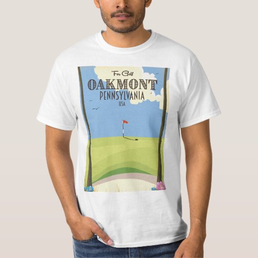 オークモントペンシルバニアゴルフ Tシャツ (正面)