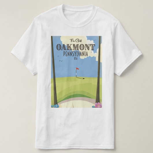 オークモントペンシルベニアゴルフ Tシャツ (デザイン正面)