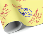 オークラップ70番誕生日ユーモア ラッピングペーパー (ロールコーナー)