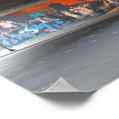 オークランすごいヒーロー壁画1ポスター ポスター (角)