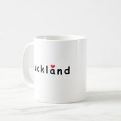 オークランドが好き コーヒーマグカップ (正面左)
