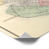 オークランドのインデックス地図 ポスター (角)