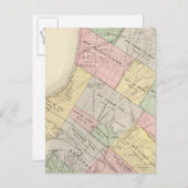 オークランドのインデックス地図 ポストカード (正面/裏面)