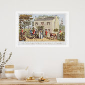 オークランドのコテージ、チェルテナムまたはキツネハンターズA ポスター (キッチン)