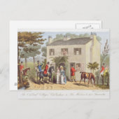 オークランドのコテージ、チェルテナムまたはキツネハンターズA ポストカード (正面/裏面)