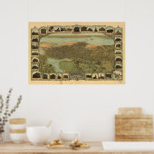 オークランドの地図， Birds-Eye View, 1900 ポスター (キッチン)