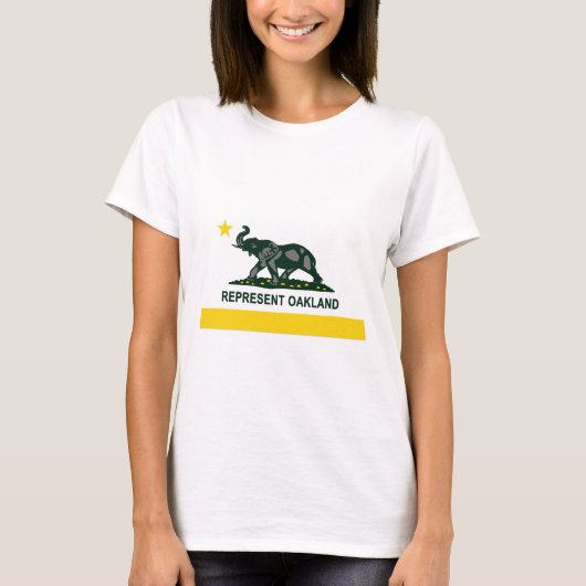 オークランドの州の旗(ライト) Tシャツ (正面)