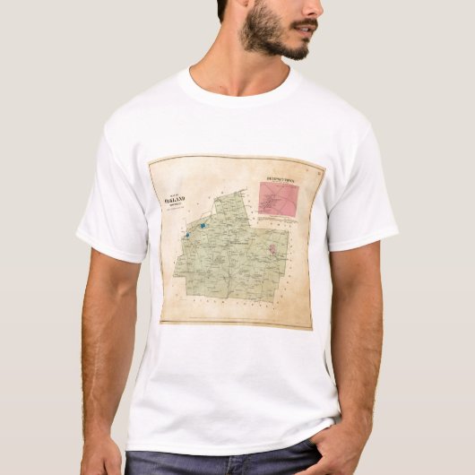 オークランドの町区 Tシャツ (正面)