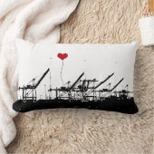 オークランドの船積みの港は枕を伸ばします ランバークッション (ブランケット)