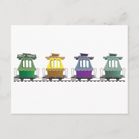 オークランドのFairylandのすてきなトロリー シーズンポストカード (正面)